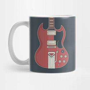 Cherry Red Solid Guitar Mug